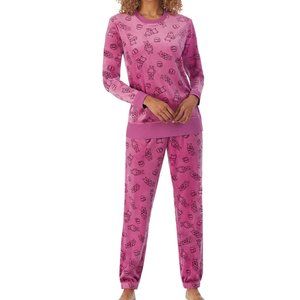 Disney Winnie the Pooh Bear Ladies' Fleece 2 piece Pajamas PJ Lounge Top